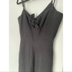 Black tie jumpsuit